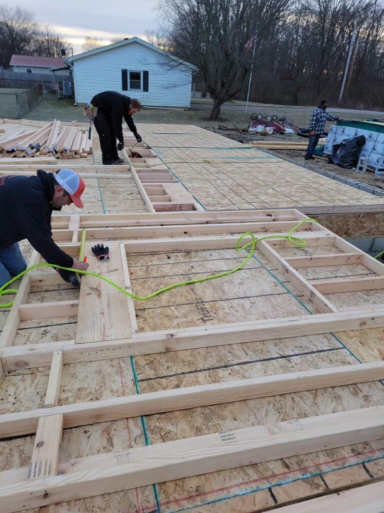 framing for new home construction