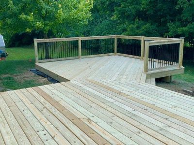 new wood deck